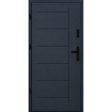 Pelēkas ārdurvis mājai STA-T41-55 PREMIUM