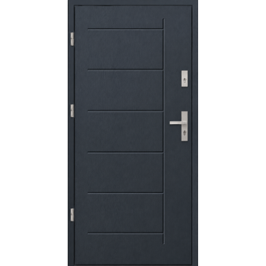 Pilkos lauko durys namui STA-T41-55 STANDARD